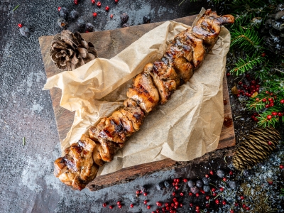 Kana kintsuliha šašlõk.