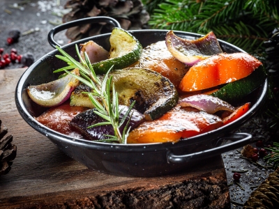 Söeahjus grillitud köögiviljad