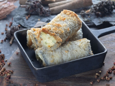 Eggplant rolls with cheese, 1 pc